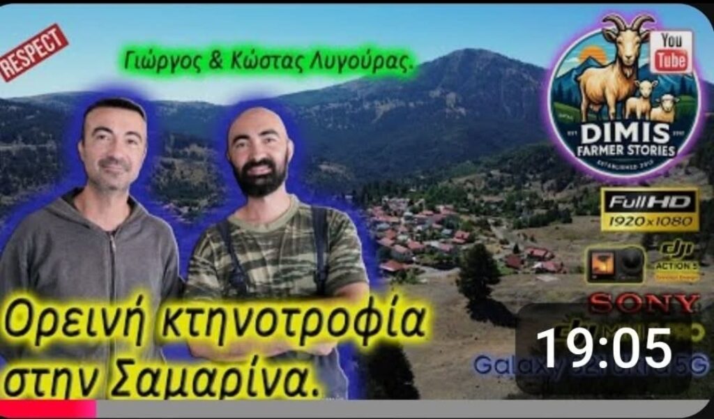 Ορεινή κτηνοτροφία στην Σαμάρινα.Γιωργος και Κώστας Λυγουρας.